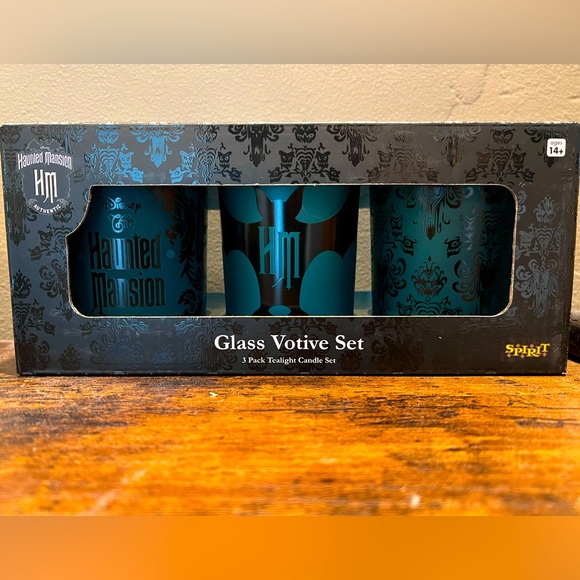 Haunted Mansion Disney Candle Holder Votive 3 Pack NIB - Picture 3 of 11